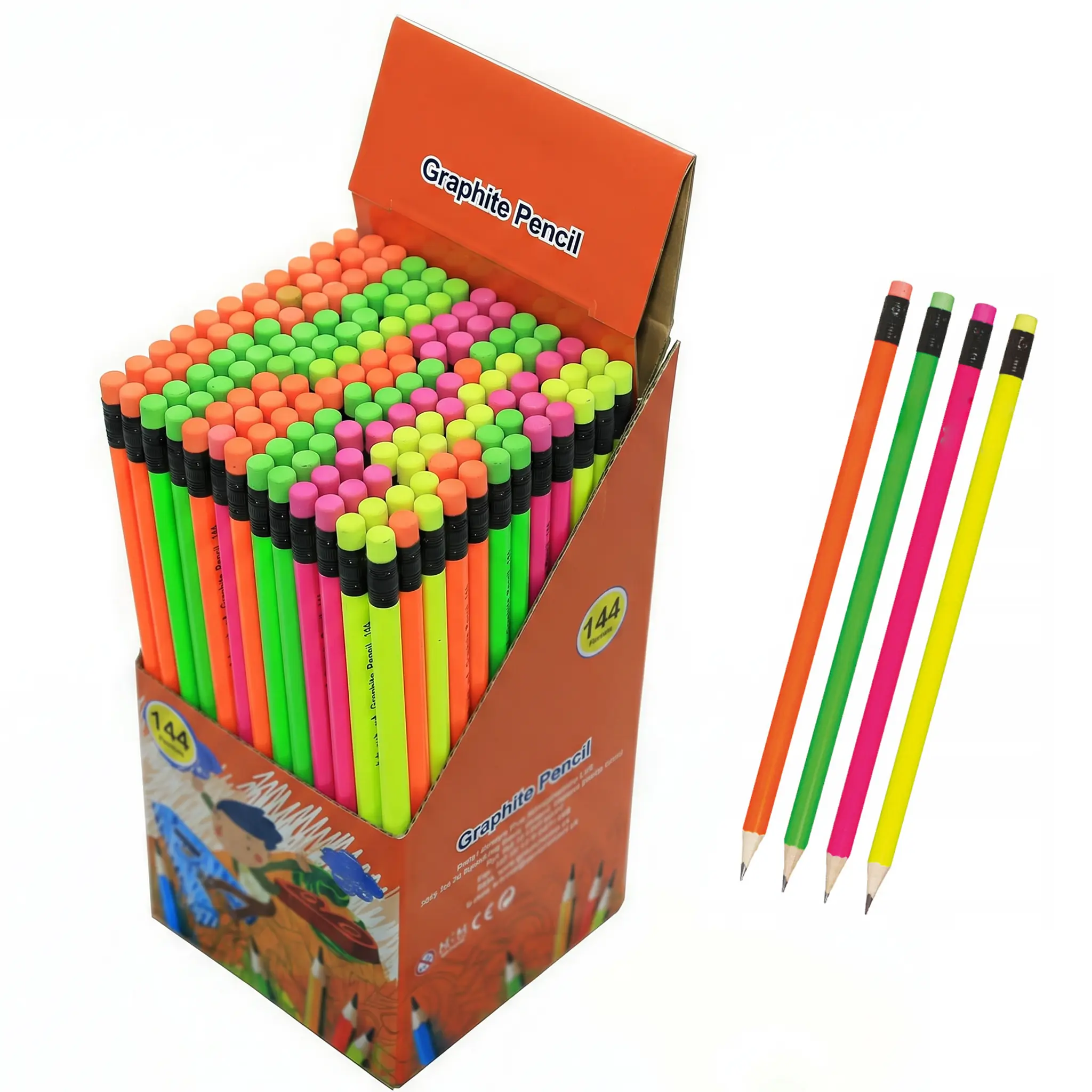 Wood-Free HB Pencil Display Card Box