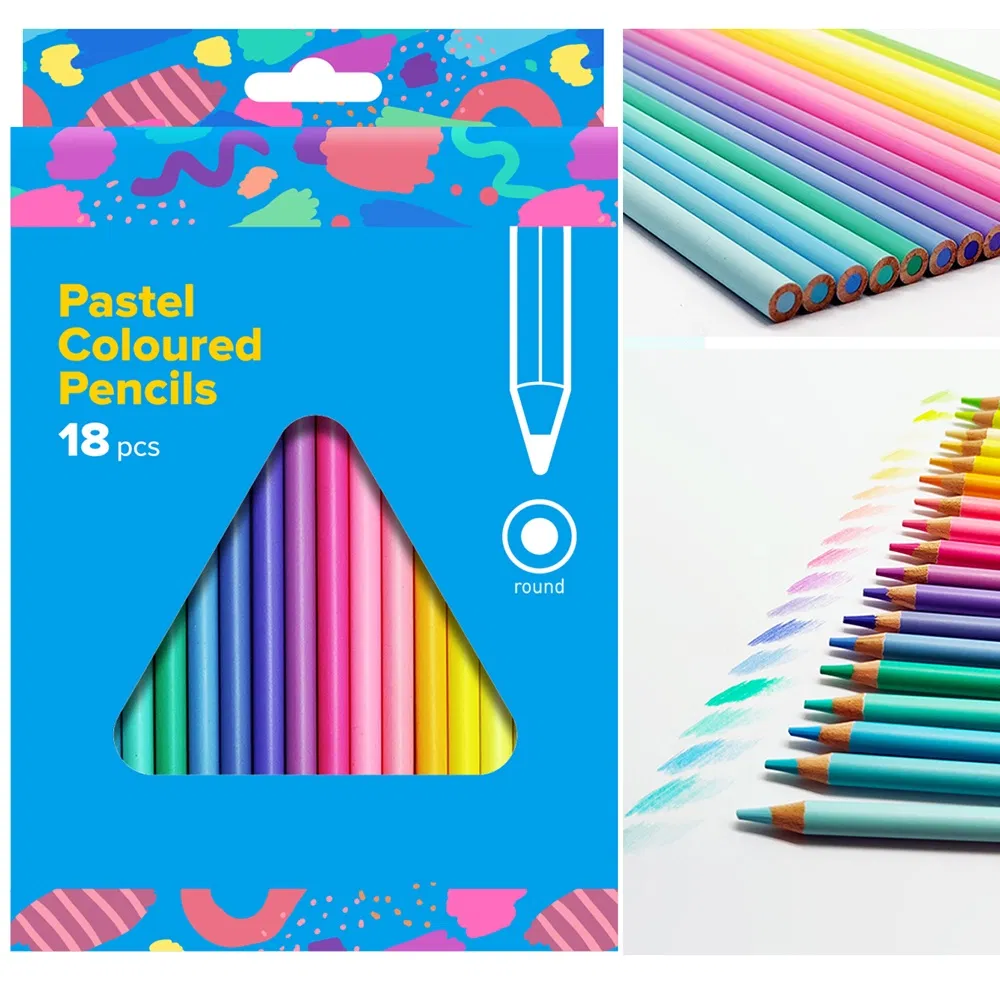 18 Pastel Color Pencil Set