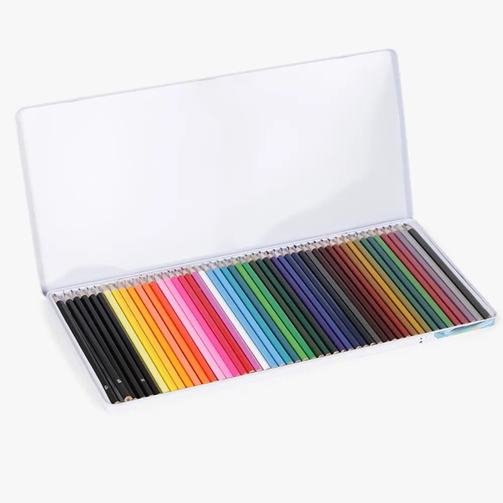 50 Coloring Pencils Set — Classic, Metallic & Drawing