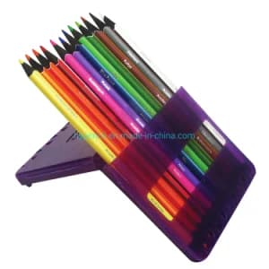 Double-Ended Watercolor Pencils — Black Wood