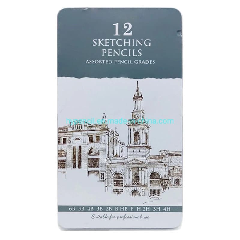 Sketch Graphite Pencil Set — 12 pcs (6B–4H)