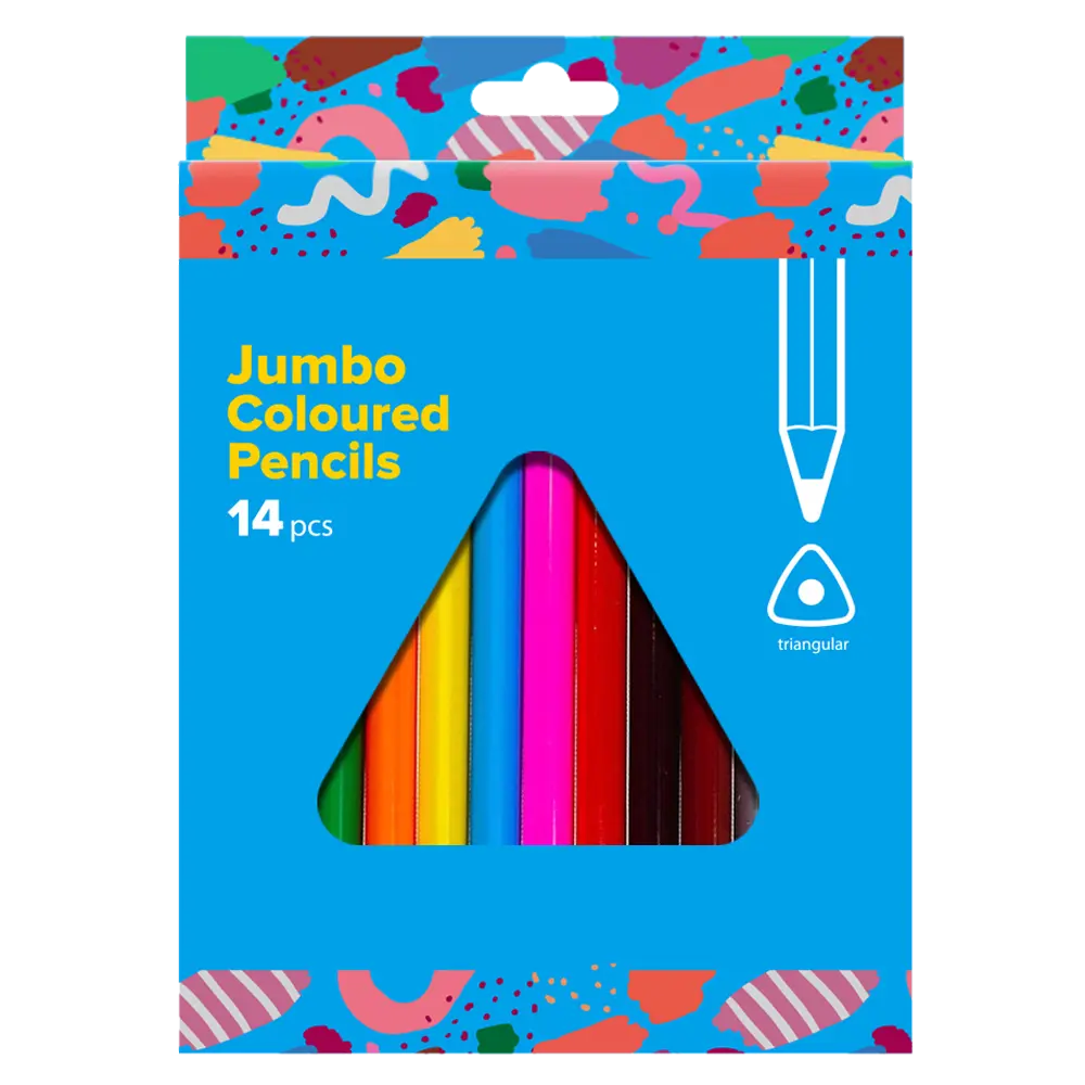14 Jumbo Colored Pencils — Classic Colors